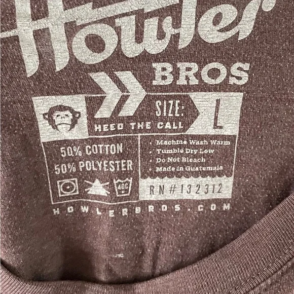 Howler Brothers Brown Short Sleeve Tee - Picture 4 of 4
